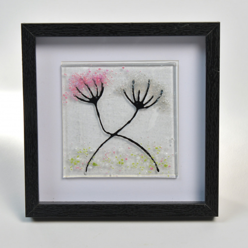 Bild schwarz/rosa/grau